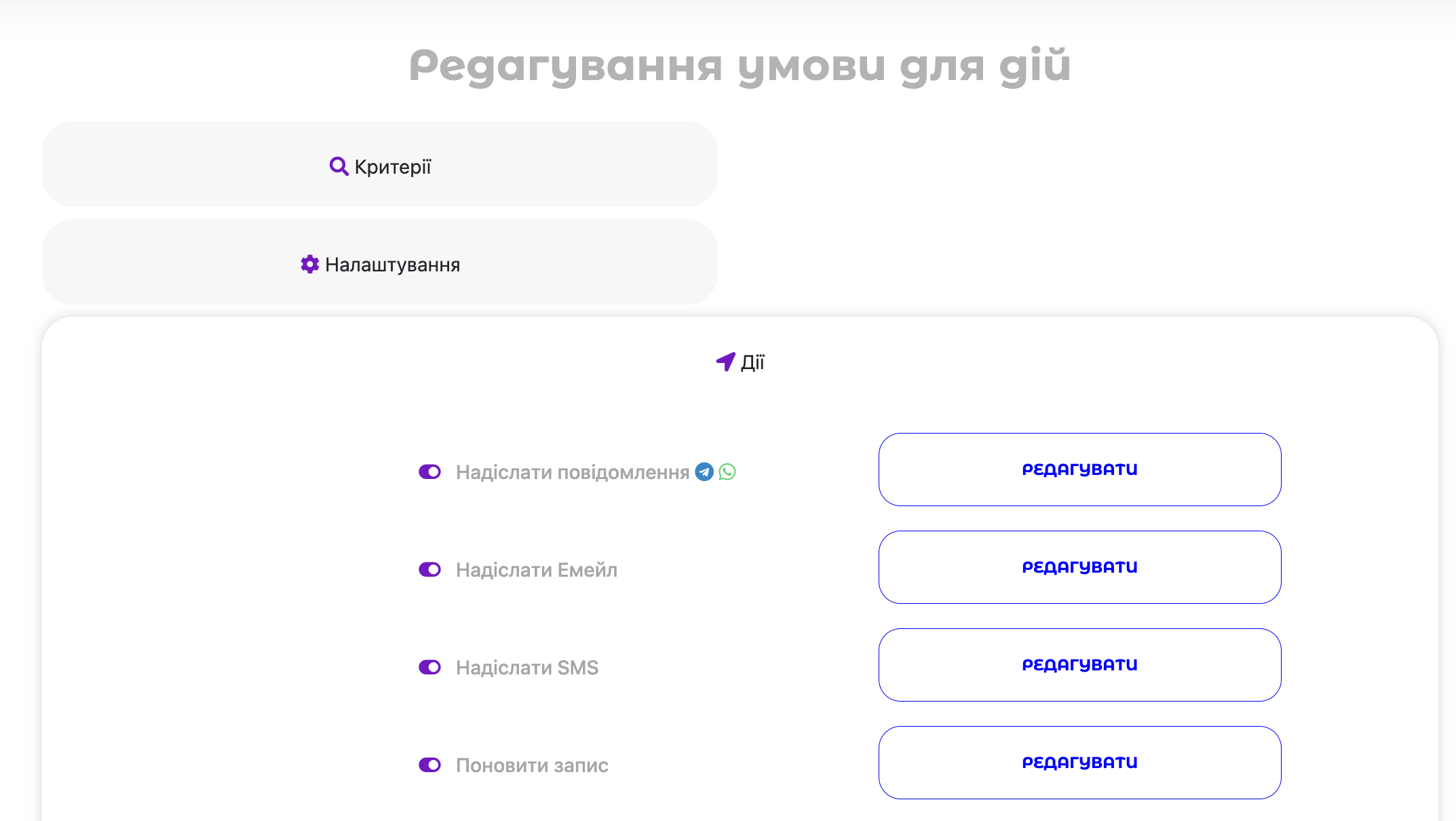 Відправити повідомлення автоматично